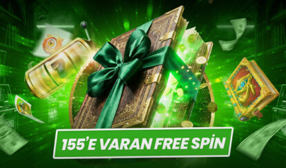 BEŞ ADIMDA 155 FREE SPİN AL